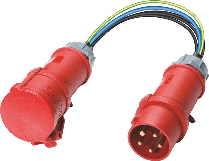 [044127] BENNING Messadapter (16 A CEE-Stecker an CEE-Kupplung, für 3-phasige Verbraucher)