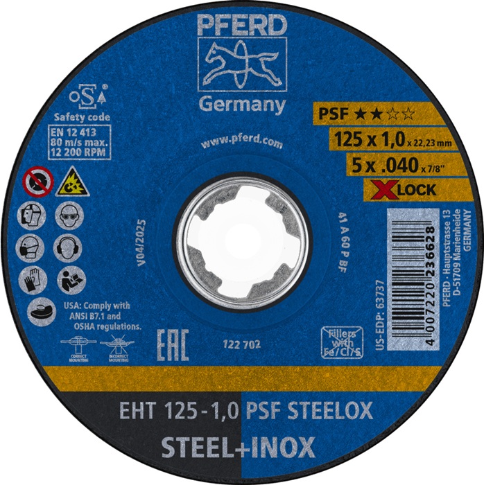 [4000840243] PFERD TOOLS Trennscheibe X-LOCK PSF STEELOX
