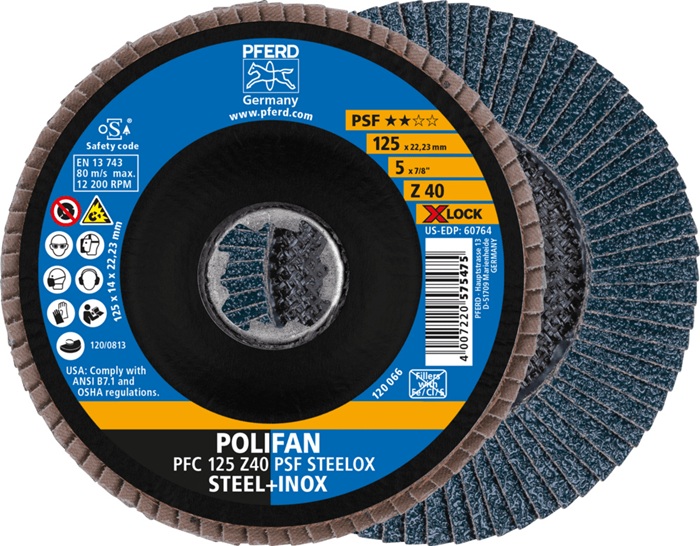 PFERD TOOLS Fächerscheibe X-LOCK PSF Z STEELOX