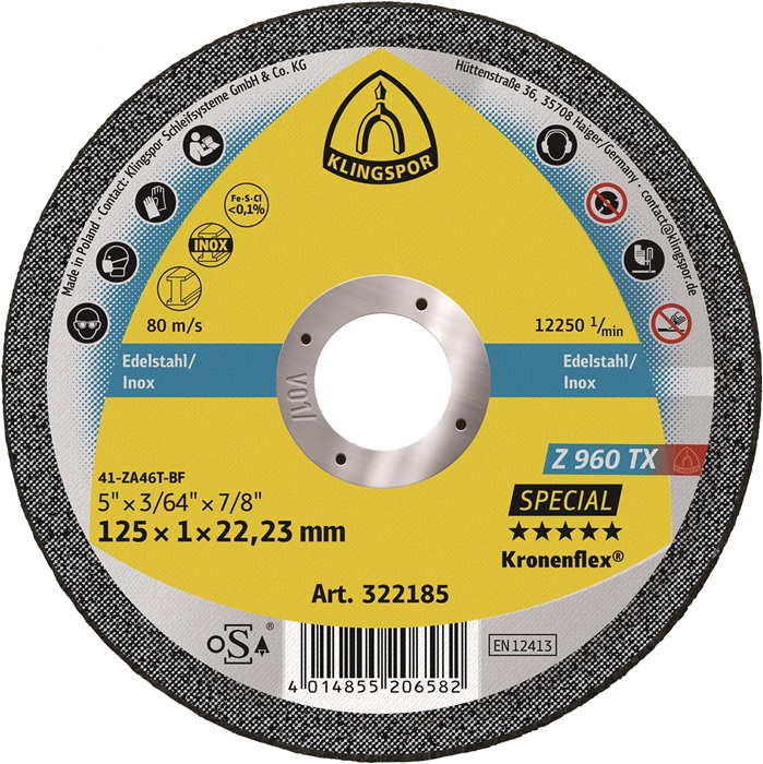 KLINGSPOR Trennscheibe Z 960 TX