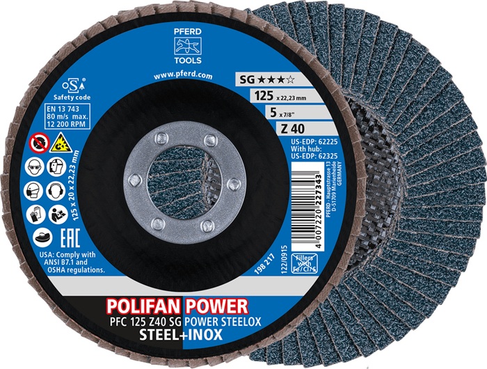 PFERD TOOLS Fächerscheibe POLIFAN Z SG POWER STEELOX