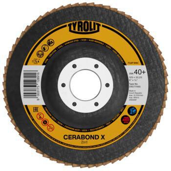 TYROLIT Fächerscheibe CERABOND X C-TRIM