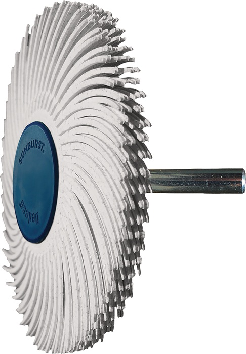 [4000845562] TYROLIT Radialbürstenscheibe Sunburst (76 mm, 120, weiß)