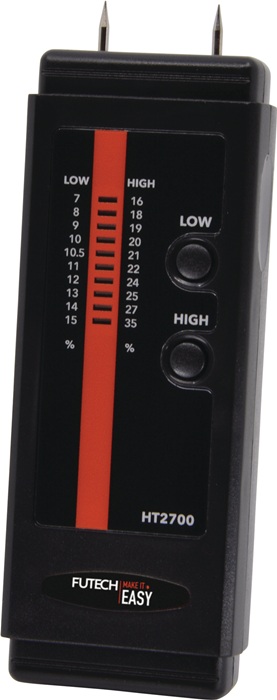 FUTECH Elektronisches Feuchtemessgerät HT2700-2pins