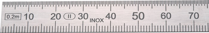 [4000858773] HELIOS PREISSER Stahlmaßstab (300 mm, B = mm/1/2 mm, 0460227)