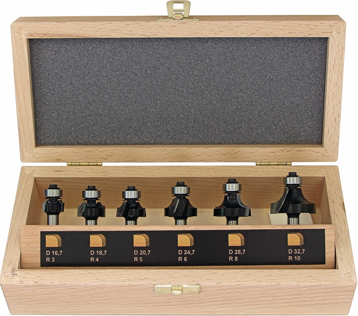 FISCH-TOOLS Abrundfräser-Satz 973CT06A03