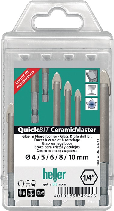 HELLER Bohrer-Satz QuickBit® Ceramik Master