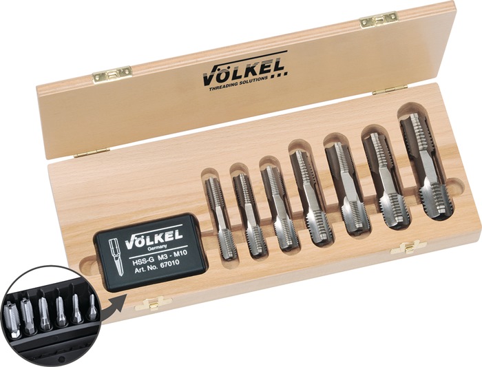 VÖLKEL Handgewindebohrer-Satz HexTap