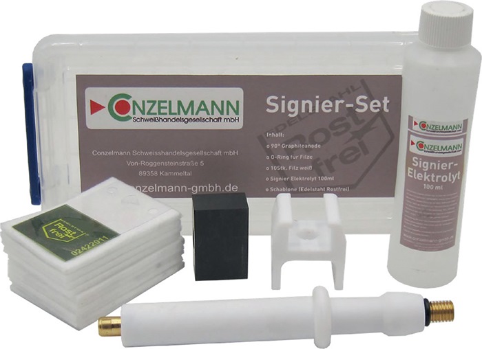 CONZELMANN Signierelektrolyt-Set Signier-Fix