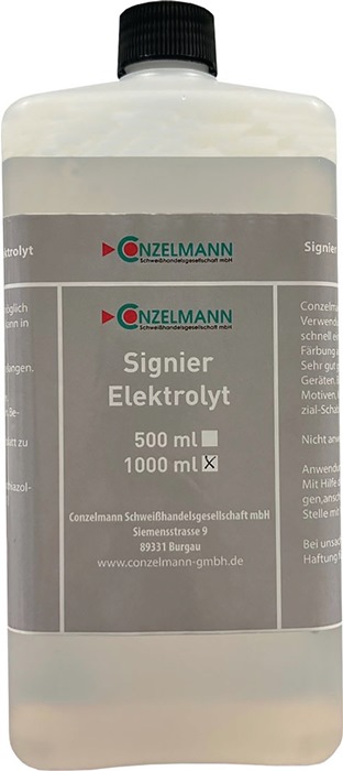 CONZELMANN Elektrolyt Signier