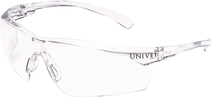 [505U000011] UNIVET Schutzbrille 505U (Bügel klar, Scheibe klar, 2C-1.2 U 1 FT CE, Basic AS = Anti-Scratch, AF = Anti-Fog)