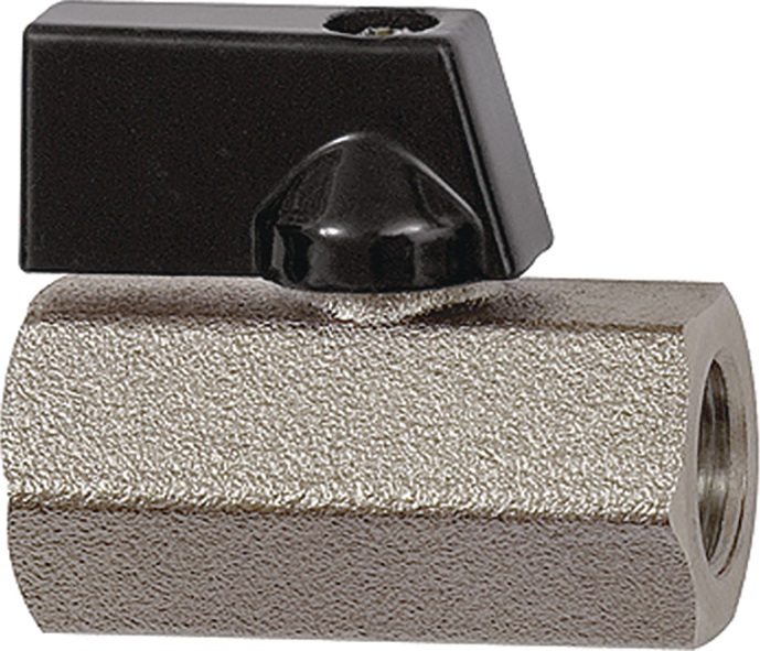 [4163000188] RIEGLER Mini-Kugelhahn VALVE LINE (Innen-/Innengewinde, 1/4, 6 mm, -20 bis +90 °C, 20 mm, 8 mm)