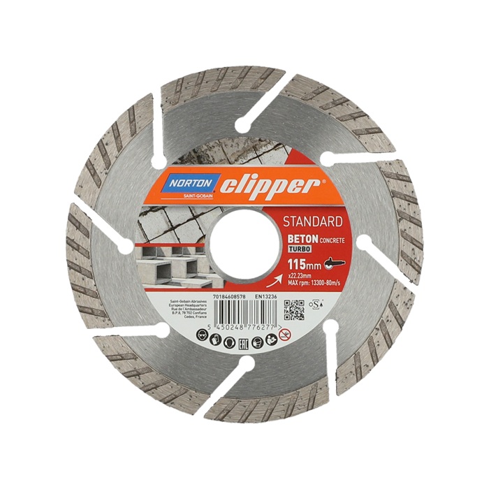 NORTON CLIPPER Diamanttrennscheibe Standard Beton Turbo