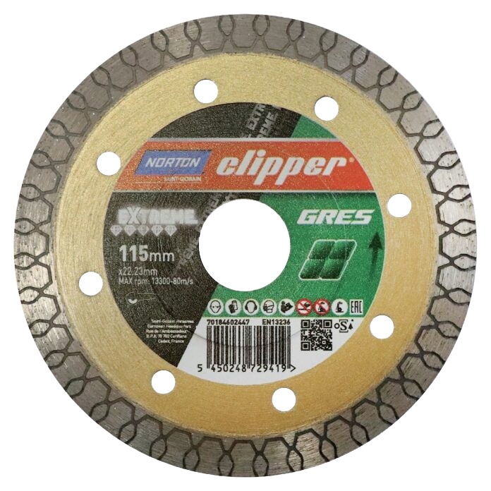 NORTON CLIPPER Diamanttrennscheibe Extreme Gres