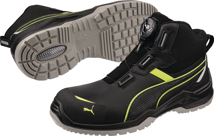PUMA Sicherheitsstiefel Krypton green mid disc S3S