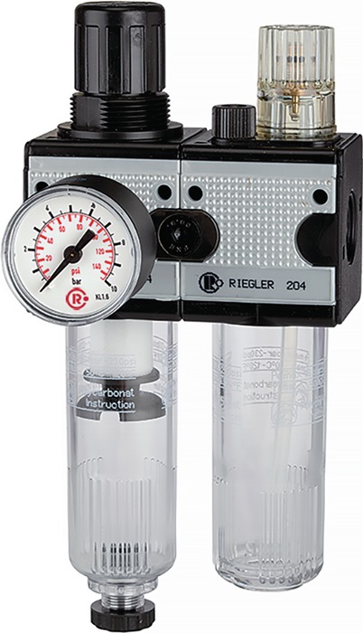[4588881037] RIEGLER Wartungseinheit MULTIFIX (G 1/2 ″, 134,8 mm, BG III, 19,17, 5800 l/min, 15 mm)