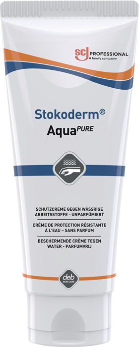 [4707020126] SC JOHNSON PROFESSIONAL Hautschutzcreme Stokoderm® Aqua PURE (silikon-/parfümfrei, Tube, 100 ml)