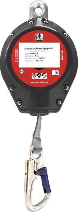 [8000029456] MAS Höhensicherungsgerät (Gurtband 9 m, 335 mm, 2,3 kg)