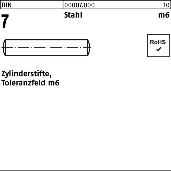 Zylinderstift DIN 7