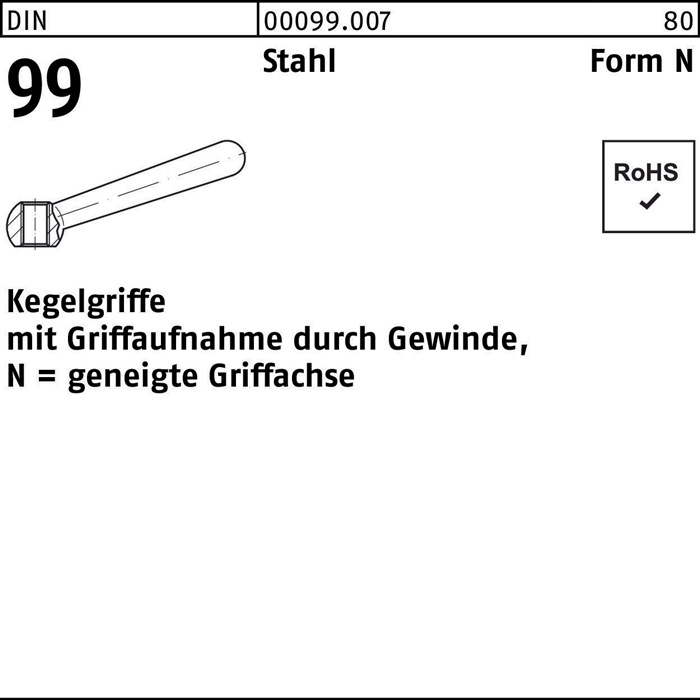 Kegelgriff DIN 99