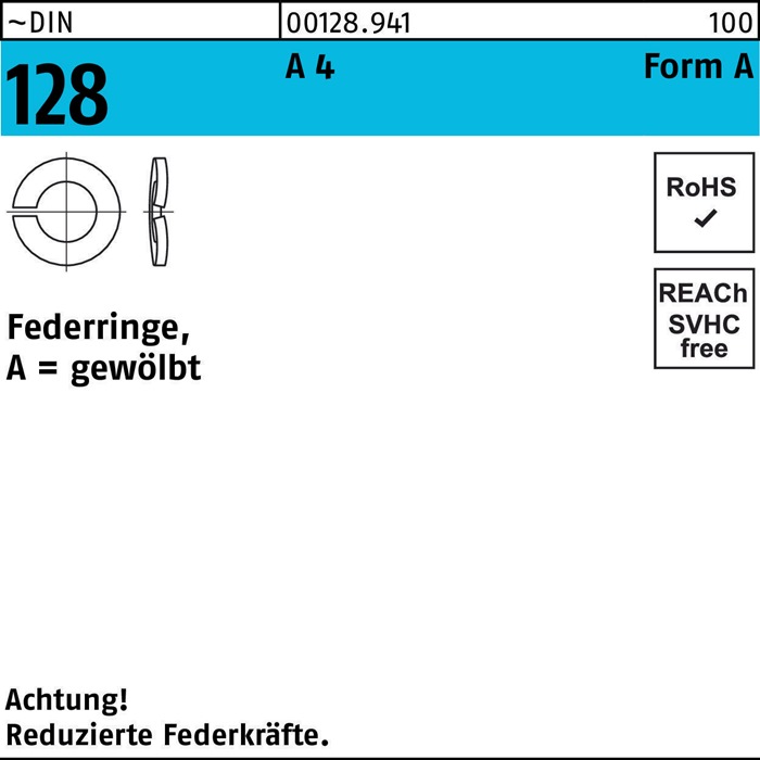Federring DIN 128