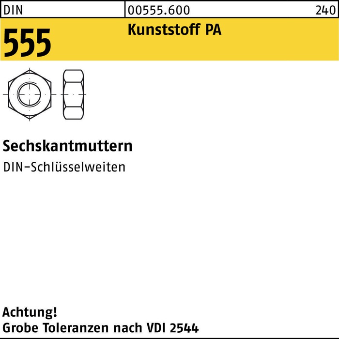 Sechskantmutter DIN 555