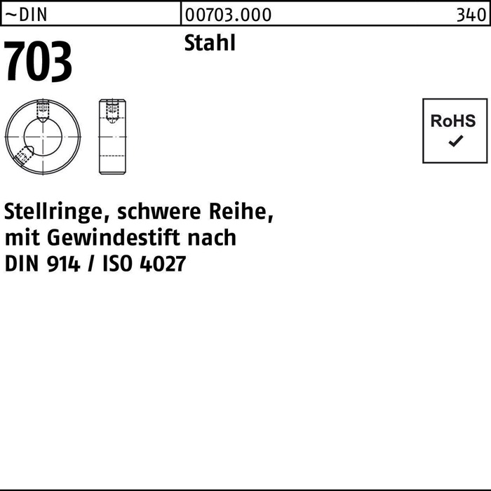 Stellring DIN 703 m.Gewindestift