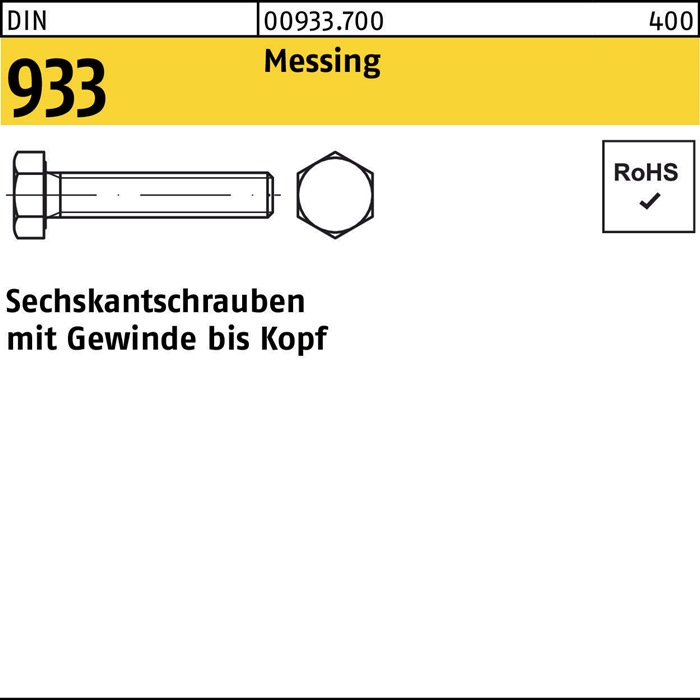 Sechskantschraube DIN 933 VG