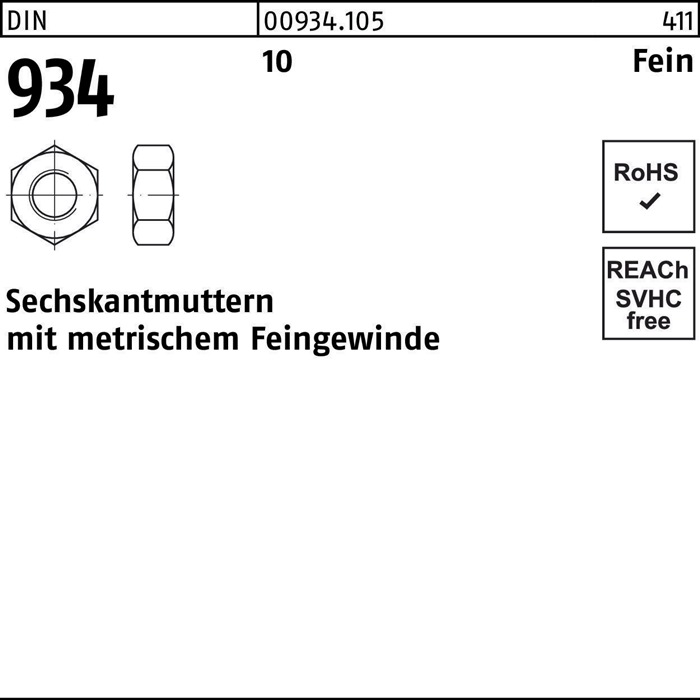 Sechskantmutter DIN 934