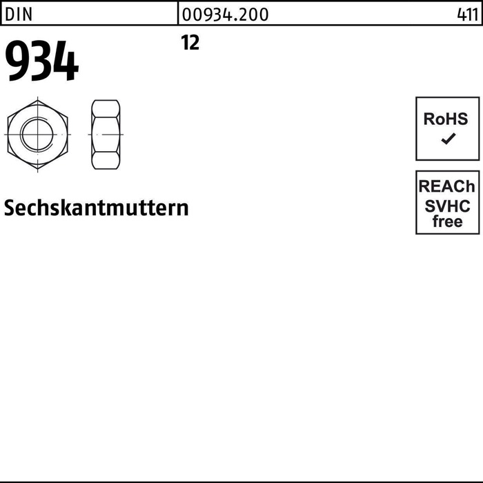 Sechskantmutter DIN 934