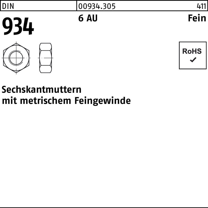 Sechskantmutter DIN 934