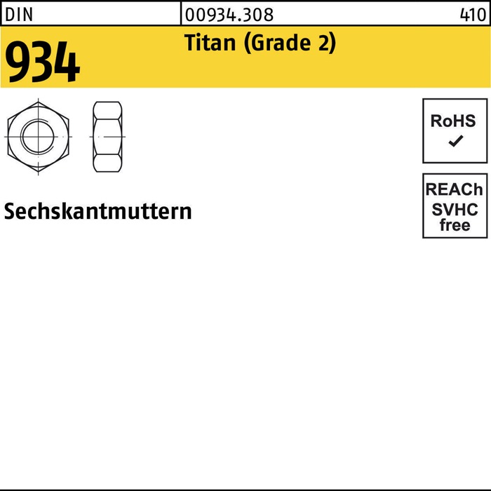 Sechskantmutter DIN 934