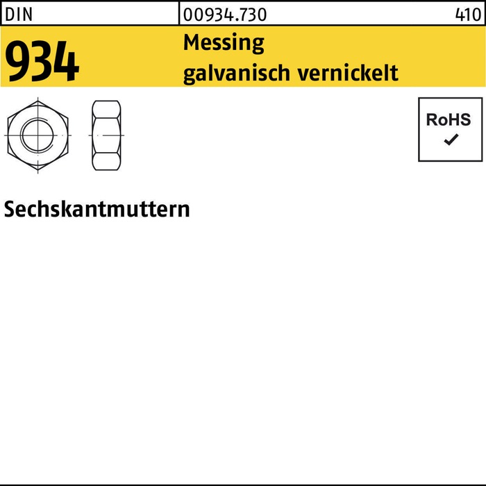 Sechskantmutter DIN 934