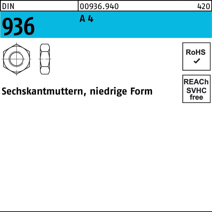 Sechskantmutter DIN 936