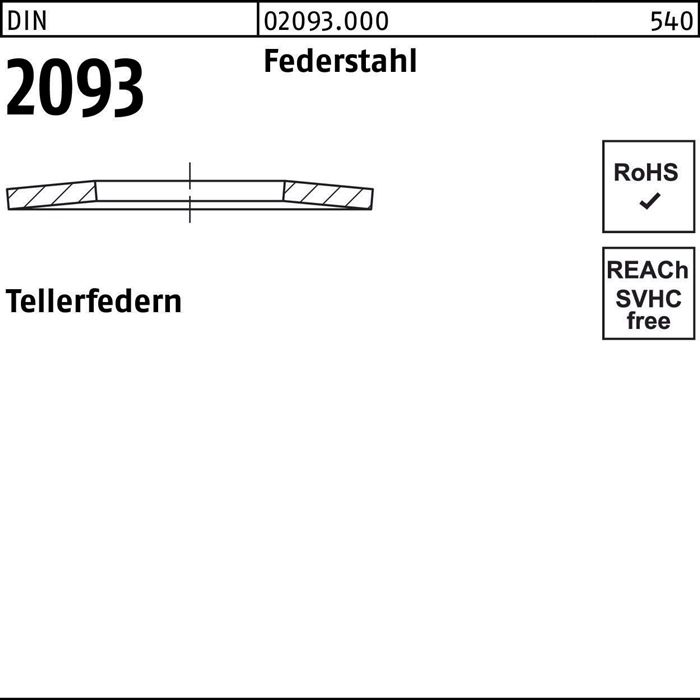Tellerfeder DIN 2093