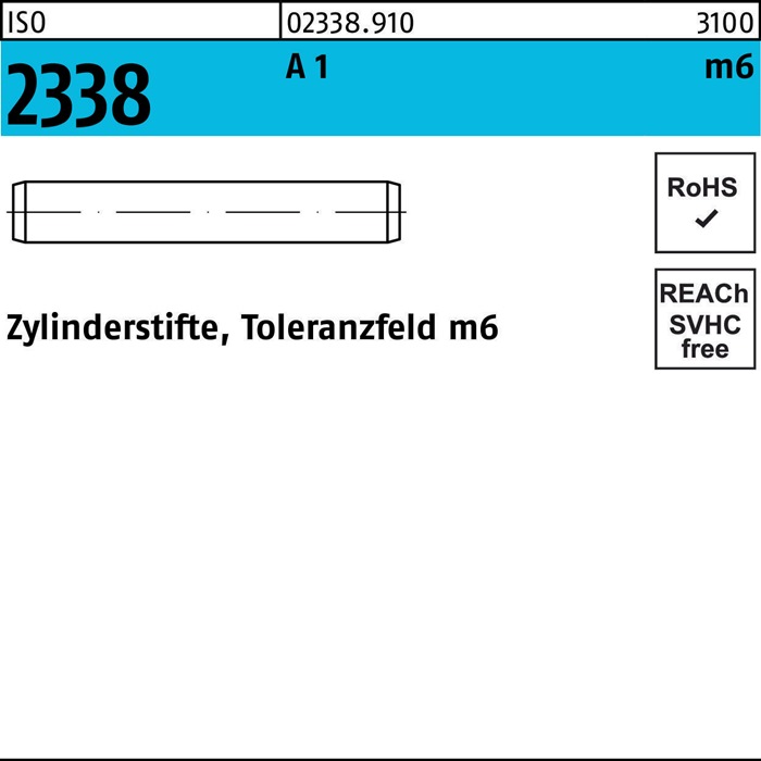 [002338910000030050] Zylinderstift ISO 2338 (50 mm, 3 mm, A 1)