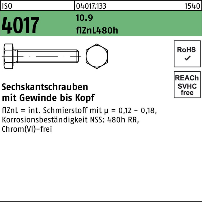 BUFAB Sechskantschraube ISO 4017 VG