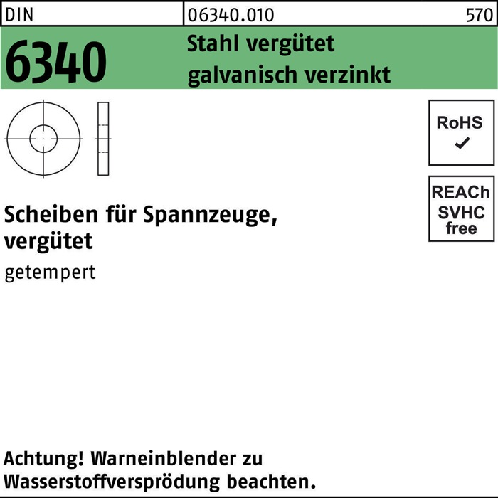 Scheibe DIN 6340