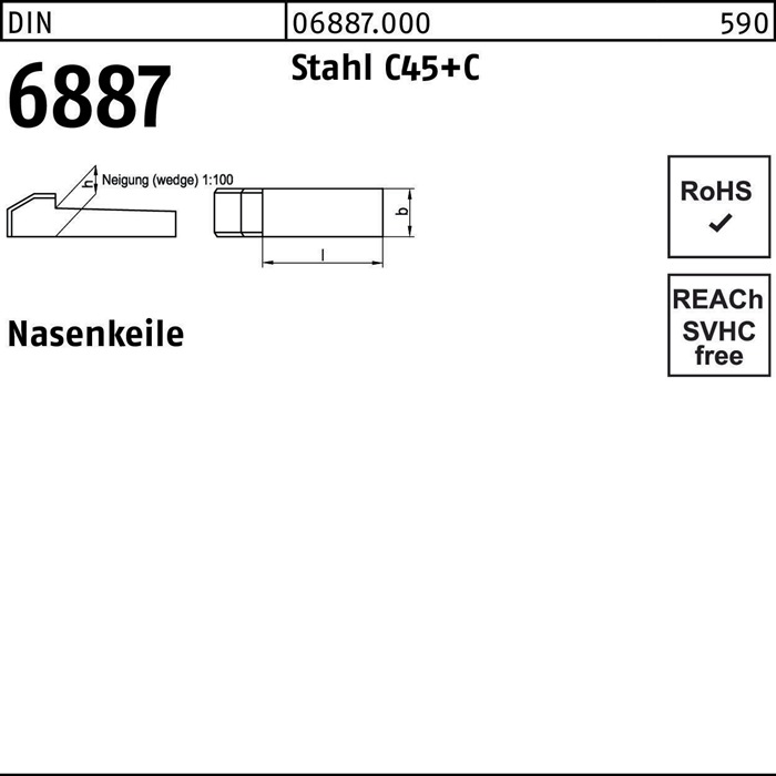 Nasenkeil DIN 6887