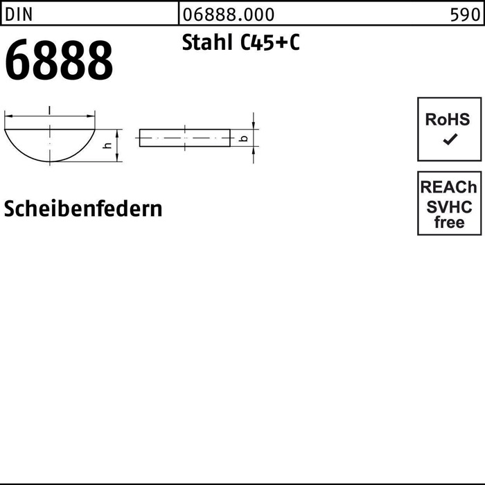 Scheibefeder DIN 6888