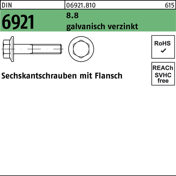 Sechskantschraube DIN 6921 m.Flansch