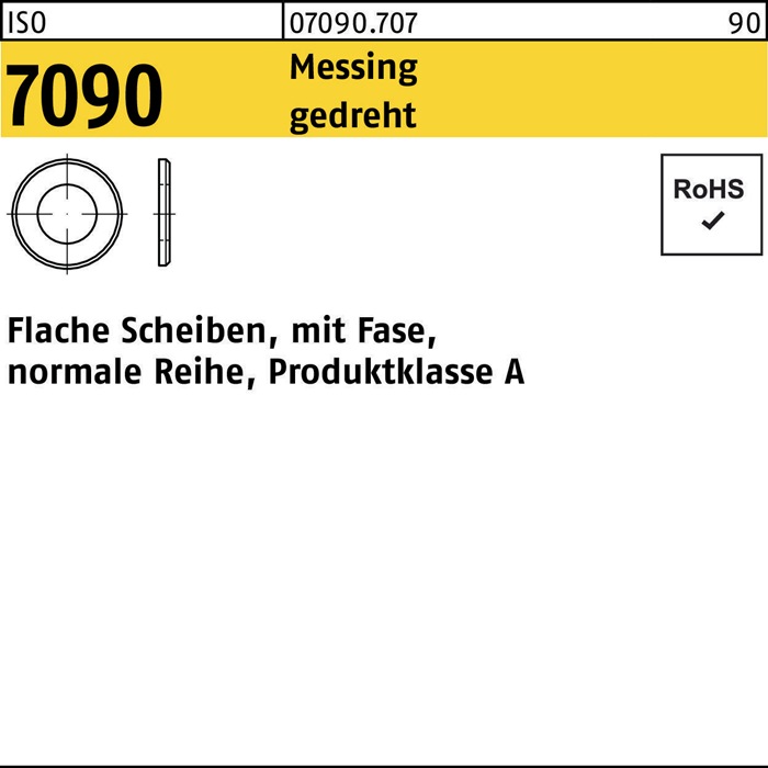 Unterlegscheibe ISO 7090 m.Fase
