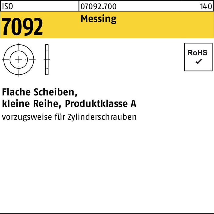 Unterlegscheibe ISO 7092