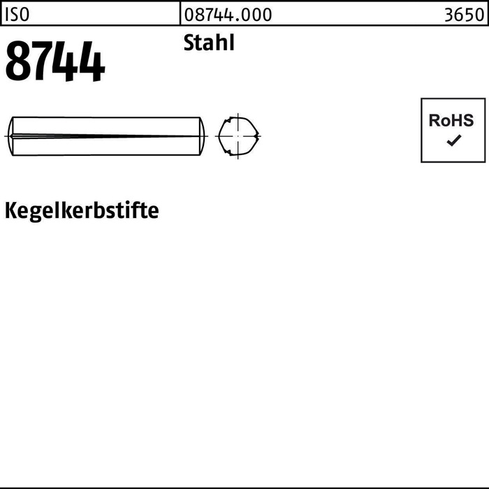 Kegelkerbstift ISO 8744