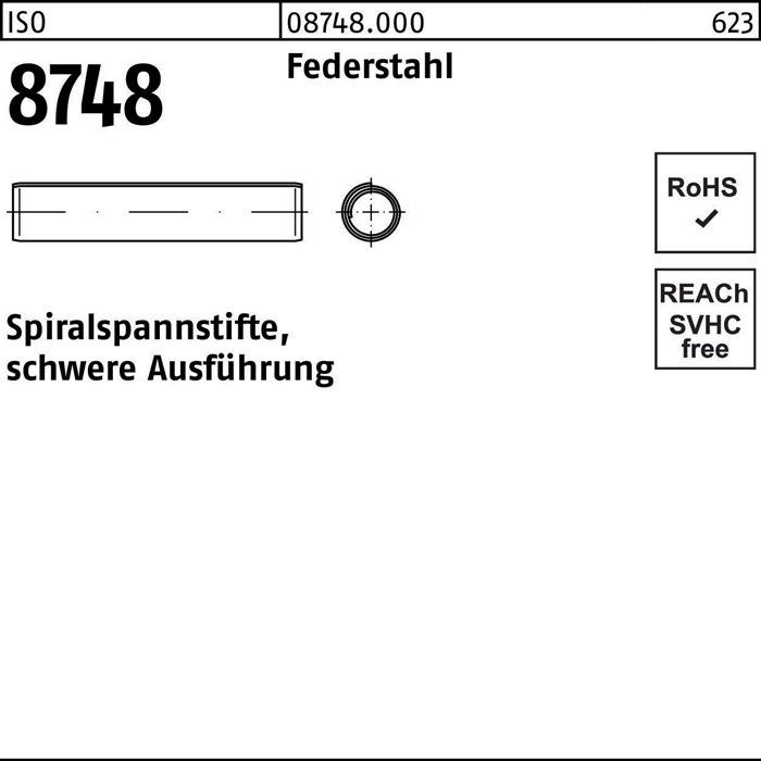 Spiralspannstift ISO 8748