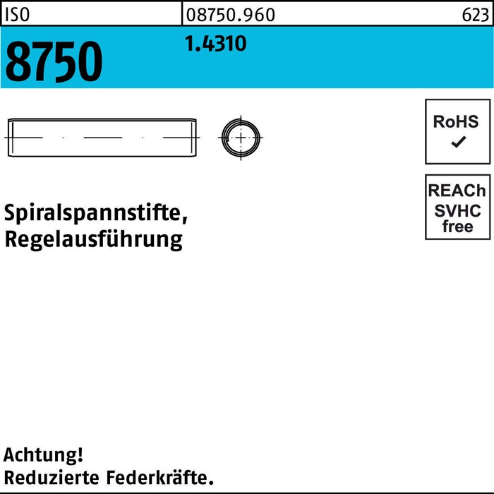 Spiralspannstift ISO 8750
