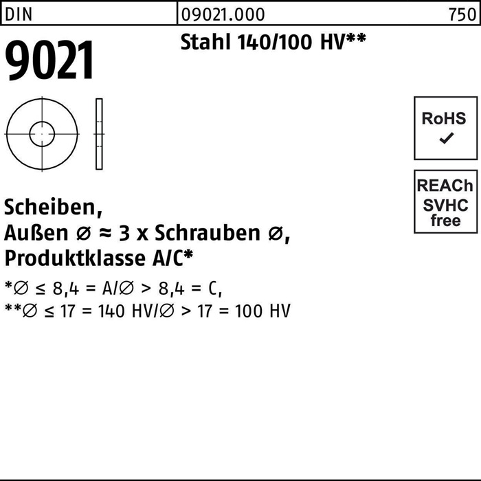 Unterlegscheibe DIN 9021