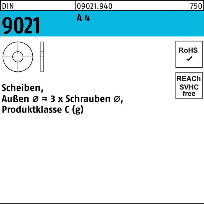 Unterlegscheibe DIN 9021