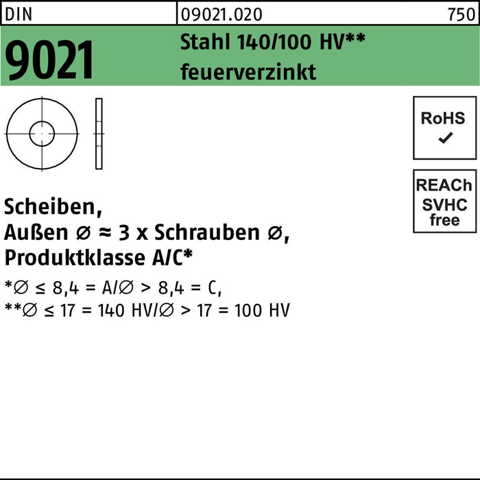 Unterlegscheibe DIN 9021
