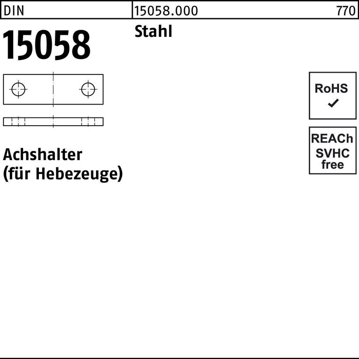 Achshalter DIN 15058